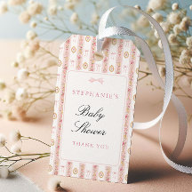Vintage-Schleife Rosa Florale Babyparty