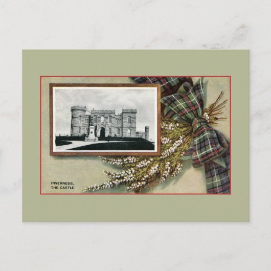 Vintage Schlossanlage Inverness Postkarte (Vorderseite)