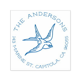 Vintage Schlucht Tattoo Familienname Rücksendeadre Permastempel