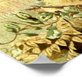 Vintage Schluchten und Papagei im Dschungel Poster (Ecke)