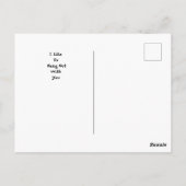 Vintage Schluchten und Papagei im Dschungel Postkarte (Rückseite)