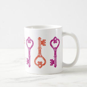 Vintage-Schlüssel-Mug Kaffeetasse