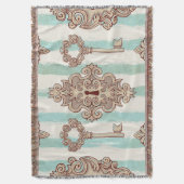 Vintage Schlüssel, Schlösser: Freehe und Muster. Decke (Vorderseite Vertikal)