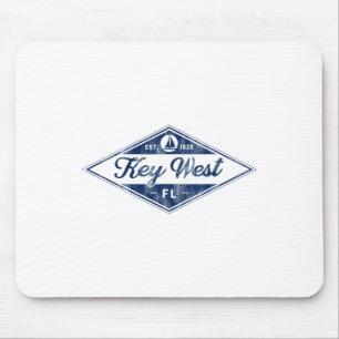 Vintage Schlüssel West Florida Keys etabliert 1828 Mousepad