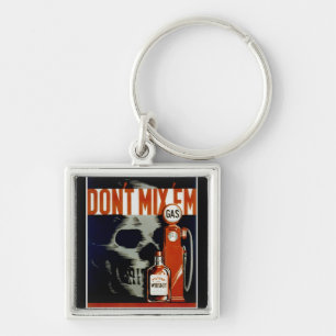 Vintage-Schlüsselanhänger "Don't Mix 'Em" Schlüsselanhänger