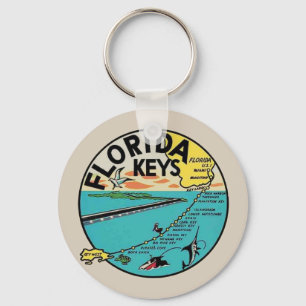 Vintage-Schlüsselanhänger Florida Keys Schlüsselanhänger