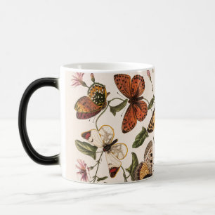 Vintage Schmetterling & Nachtfalter  Verwandlungstasse