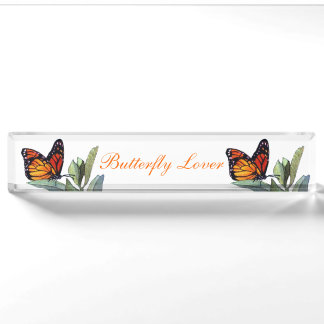 Vintage Schmetterling Namensplakette