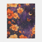 Vintage Schmetterling Wildblume (10) Fleecedecke (Vorderseite)