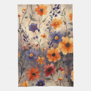 Vintage Schmetterling Wildblume (11) Geschirrtuch