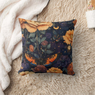 Vintage Schmetterling Wildblume (2) Kissen
