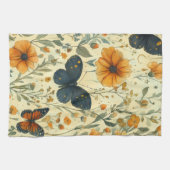 Vintage Schmetterling Wildblume (5) Geschirrtuch (Horizontal)