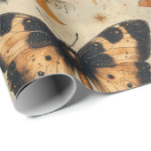 Vintage Schmetterling Wildblume (8) Geschenkpapier (Rolleneckpunkt)