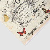 Vintage Schmetterlinge auf der französischen Werbu Seidenpapier (Ausschnitt)