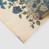 Vintage Schmetterlinge aus Birdcage und Blume Seidenpapier (Ausschnitt)