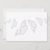 "Vintage" Schmetterlinge danken Ihnen Karten (Rückseite)