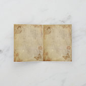 Vintage Schmetterlinge Dankeskarte (Innenseite)