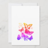 Vintage Schmetterlinge Einladung (Vorderseite)