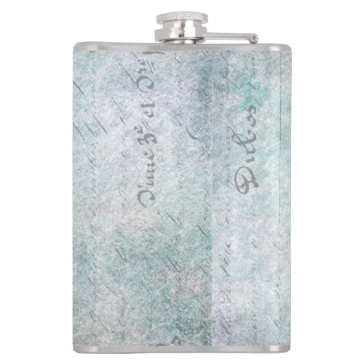 Vintage Schmetterlinge Flachmann (Rückseite)