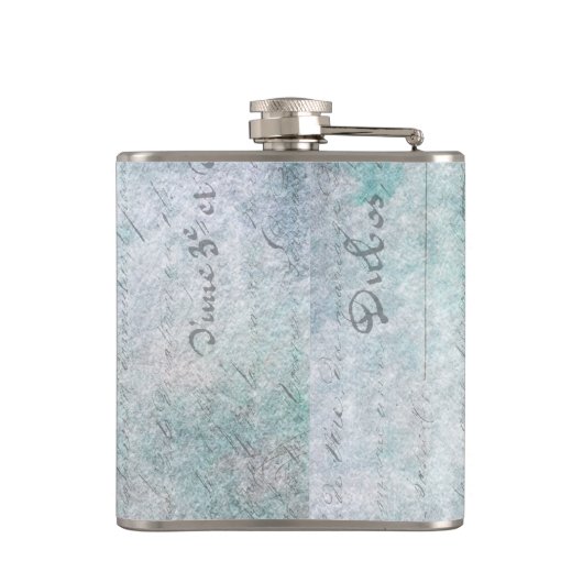 Vintage Schmetterlinge Flachmann (Rückseite)