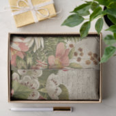 Vintage Schmetterlinge Florals und Ephemera Decoup Seidenpapier (Geschenk)