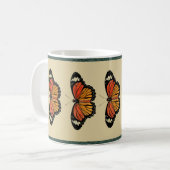 Vintage Schmetterlinge Frühling Schöne Natur Niedl Kaffeetasse (Vorderseite Links)