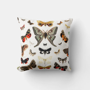 Vintage Schmetterlinge Illustration Art Throw Kiss Kissen