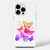 Vintage Schmetterlinge iPhone Hülle (Rückseite)