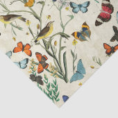 Vintage Schmetterlinge Ivory Dekoupage Tissue Pape Seidenpapier (Ausschnitt)