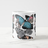 Vintage Schmetterlinge Jumbo-Tasse (Vorderseite)