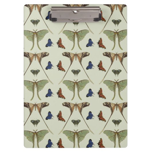 Vintage Schmetterlinge Klemmbrett (Vorderseite)