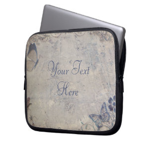 Vintage Schmetterlinge Laptopschutzhülle