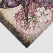 Vintage Schmetterlinge mit Blume Seidenpapier (Ausschnitt)