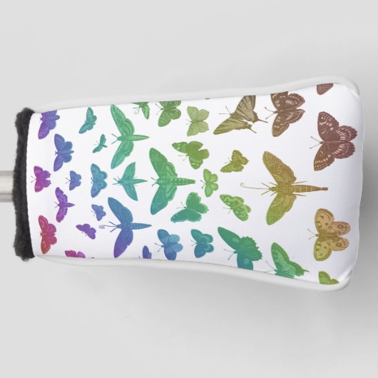 Vintage Schmetterlinge Motteninsekten Golf Headcover (Vorderseite)