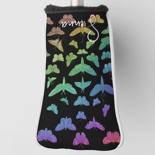 Vintage Schmetterlinge Motteninsekten Golf Headcover (Rotieren 90)