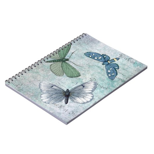 Vintage Schmetterlinge Notizblock (Linke Seite)