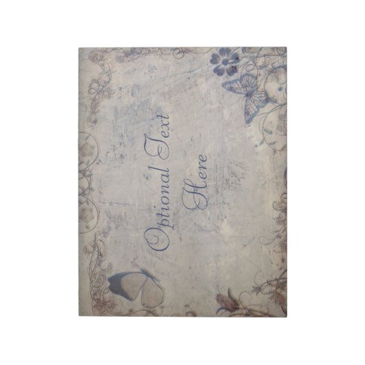 Vintage Schmetterlinge Notizblock (Rotiert)