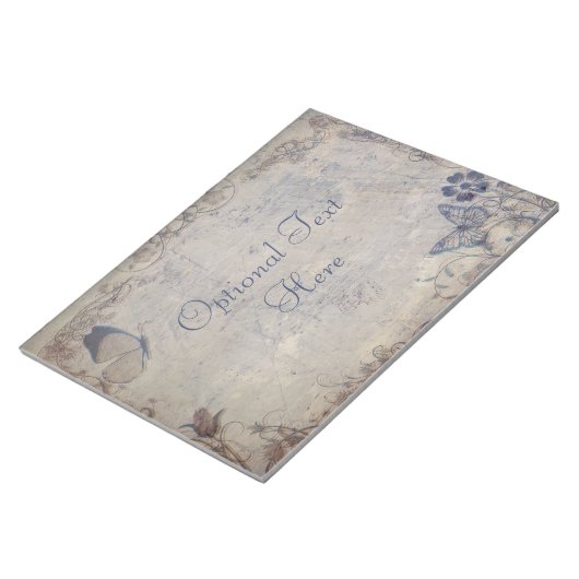 Vintage Schmetterlinge Notizblock (angewinkelt)