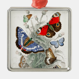 Vintage Schmetterlinge Ornament Aus Metall