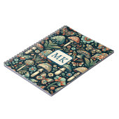 Vintage Schmetterlinge, Pilze und Blätter Notizblock (Linke Seite)