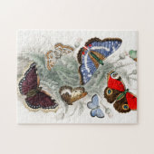 Vintage Schmetterlinge Puzzle (Horizontal)