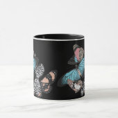 Vintage Schmetterlinge Tasse (Zentrum)