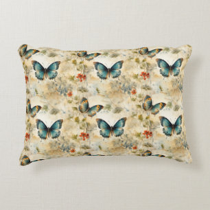 Vintage Schmetterlinge und Blume (11) Dekokissen