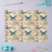 Vintage Schmetterlinge und Blume (11) Seidenpapier (Basteln)