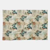 Vintage Schmetterlinge und Blume (12) Geschirrtuch (Horizontal)