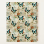 Vintage Schmetterlinge und Blume (12) Planer (Rückseite)