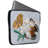 Vintage Schmetterlinge und Blumenbilder Laptopschutzhülle (Vorne Rechts)