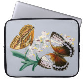 Vintage Schmetterlinge und Blumenbilder Laptopschutzhülle (Vorderseite)