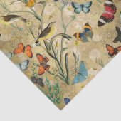 Vintage Schmetterlinge und entpacktes Gewebe Seidenpapier (Ausschnitt)