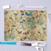 Vintage Schmetterlinge und entpacktes Gewebe Seidenpapier (Handwerk)